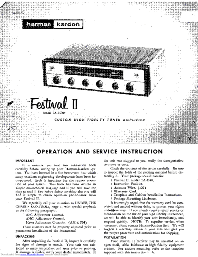 Harman Kardon TA-1040  Harman Kardon TA TA-1040 TA-1040.pdf