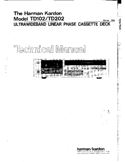 Harman Kardon TD-102 & 202  Harman Kardon TD TD-102 & 202 TD-102 & 202.pdf