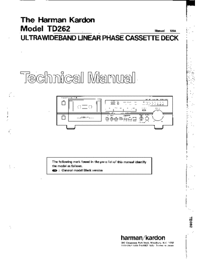 Harman Kardon TD-262  Harman Kardon TD TD-262 TD-262.pdf