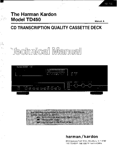 Harman Kardon TD-450  Harman Kardon TD TD-450 TD-450.pdf