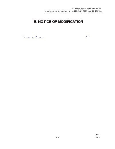 Olympus E Notice of Modification V1R2  Olympus Cameras OLYMPUS_Mju-300_400 Mju-300_400 Digital Repair Manual E_Notice of Modification_V1R2.pdf