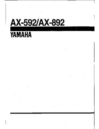 Yamaha AX-592 & 892  Yamaha AX AX-592 & 892 AX-592 & 892.pdf