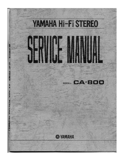 Yamaha CA-800    Yamaha CA CA-800 CA-800  .pdf