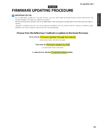 Yamaha RXA3010 FIRMWARE UPDATING  Yamaha RX RX-A3010 & V3071 RXA3010_FIRMWARE UPDATING.pdf