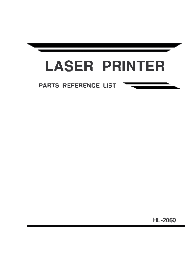 Brother HL-2060 Parts Manual  Brother Printers Laser HL2060 Brother HL-2060 Parts Manual.pdf