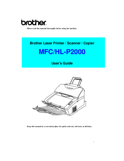 Brother MFC-P2000 Manual  Brother Printers MFC Brother MFC-P2000 Manual.pdf