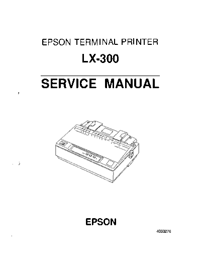 epson lx-300  epson printer Matrix LX 300 lx-300.pdf