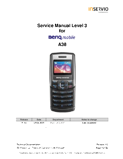 siemens BENQ-  A38 4  siemens Mobile Phone BENQ-SIEMENS A38 BENQ-SIEMENS A38 4.pdf