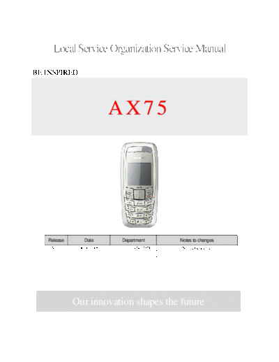 siemens AX75 2  siemens Mobile Phone SIEMENS AX75 SIEMENS AX75 2.pdf