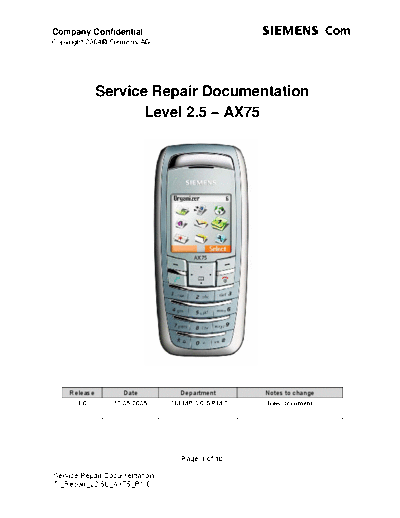 siemens AX75 3  siemens Mobile Phone SIEMENS AX75 SIEMENS AX75 3.pdf