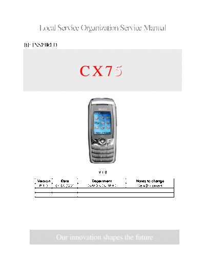 siemens CX75, M75 2  siemens Mobile Phone SIEMENS CX75, M75 SIEMENS CX75, M75 2.pdf