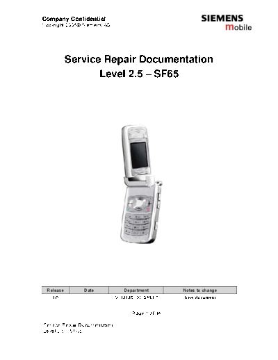 siemens SF65  siemens Mobile Phone SIEMENS SF65 SIEMENS SF65.pdf