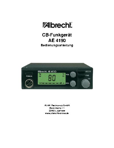 ALBRECHT ae-4190  ALBRECHT Audio albrecht_ae-4190.zip