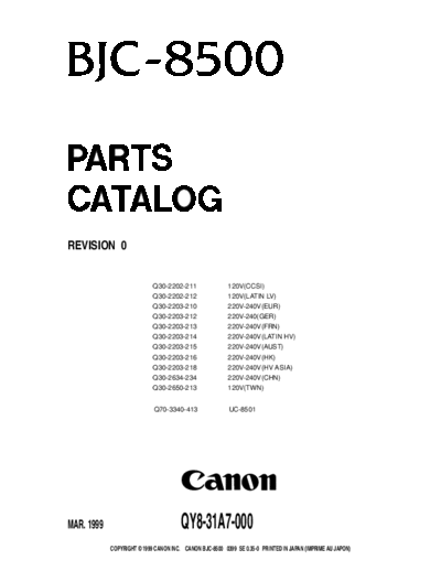 CANON BJC 8500pc  CANON Printer BJC8500 BJC 8500pc.rar