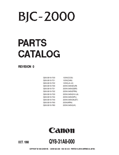 CANON BJC 2000, 2100pc  CANON Printer InkJet BJC2000_2100 BJC 2000, 2100pc.rar