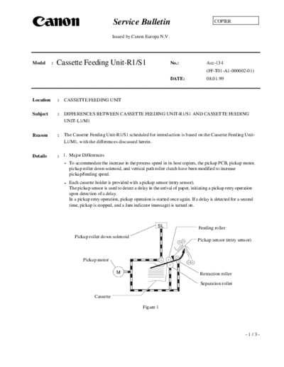 CANON acc-134  CANON Copiers GP 405 ServBull ServBullGP405 acc-134.pdf