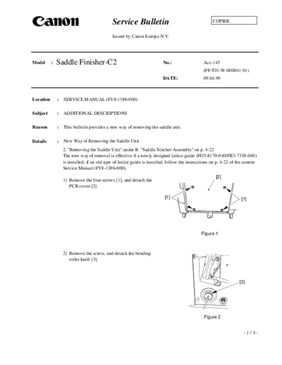 CANON acc-145  CANON Copiers GP 405 ServBull ServBullGP405 acc-145.pdf