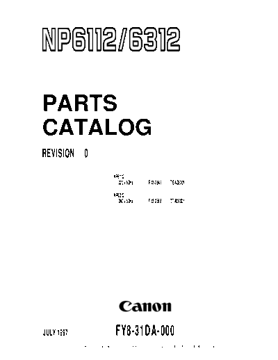 CANON np6112-6312pc  CANON Copiers NP6112_6312 np6112-6312pc.pdf