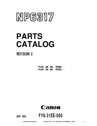 CANON np6317pc  CANON Copiers NP6317 np6317pc.pdf