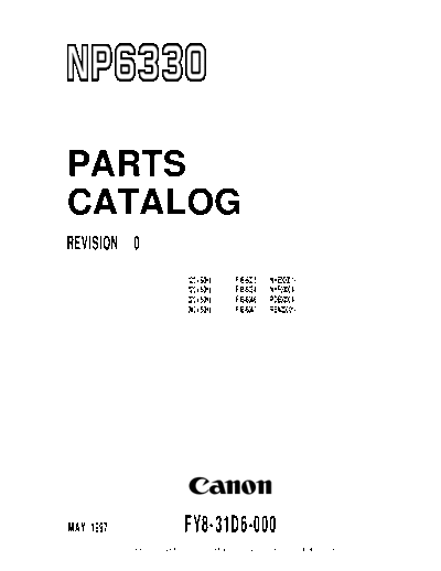 CANON NP6330pc  CANON Copiers NP6330 NP6330pc.pdf