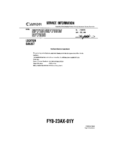 CANON np7161-sh  CANON Copiers NP7161 np7161-sh.pdf