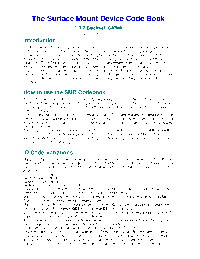 CANON the surface mount device code book  CANON Copiers PC 1000s_1200s_1210_iR1200s pc1200s the_surface_mount_device_code_book.pdf