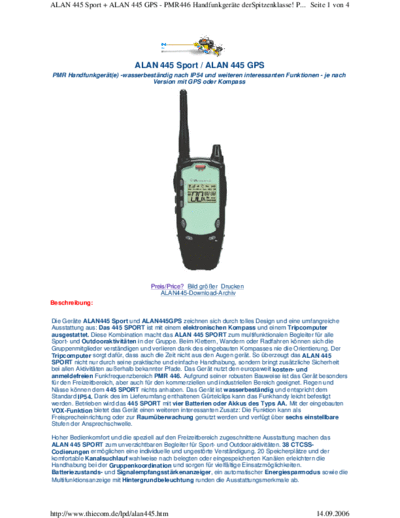 MIDLAND Alan-445-Sport PMR446  MIDLAND Alan-445-Sport PMR446.rar