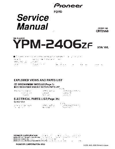 Ford YPM-2406  Ford Car Audio YPM-2406.pdf