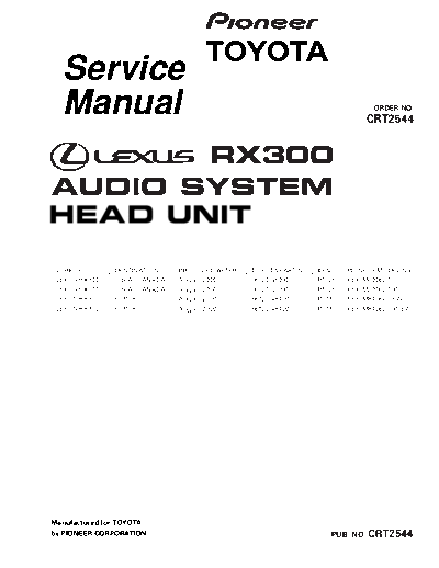 Lexus KEX-M8006 KEX-M8106 RX300  Lexus Car Audio KEX-M8006_KEX-M8106_RX300.pdf