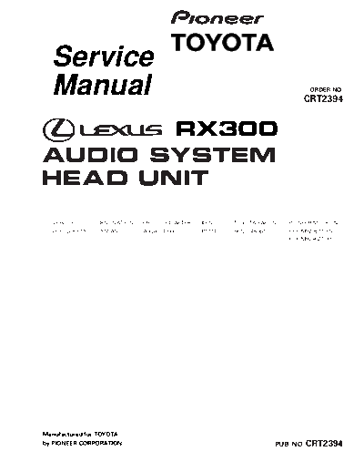 Lexus KEX-M9296 RX300  Lexus Car Audio KEX-M9296_RX300.pdf