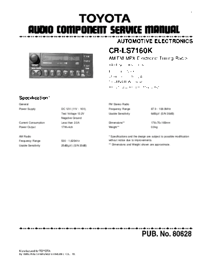 Toyota CR-LS7160  Toyota Car Audio CR-LS7160.pdf