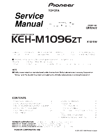 Toyota KEH-M1096  Toyota Car Audio KEH-M1096.pdf