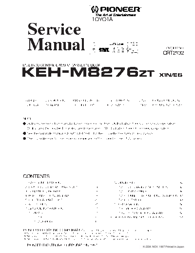 Toyota KEH-M8276  Toyota Car Audio KEH-M8276.pdf