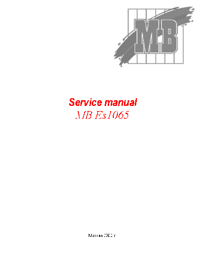 MB s es1065  . Rare and Ancient Equipment MB black-n-white-printers 1065 Service manual s_es1065.rar