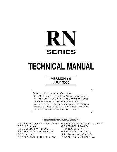 Riso COVER  . Rare and Ancient Equipment Riso RN Technical manual COVER.PDF