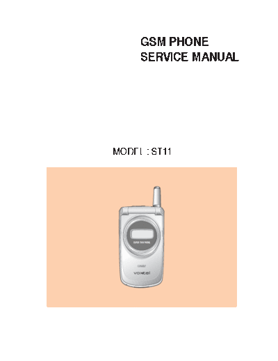 Voxtel ST11  . Rare and Ancient Equipment Voxtel Mobile Phones VOXTEL ST11 VOXTEL ST11.pdf