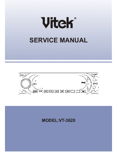 Vitek VT-3620 (CD7802-OIRT) SERVICE-MANUAL  . Rare and Ancient Equipment Vitek Car Audio Vitek VT-3620 VT-3620 CD VT-3620 (CD7802-OIRT) SERVICE-MANUAL.pdf