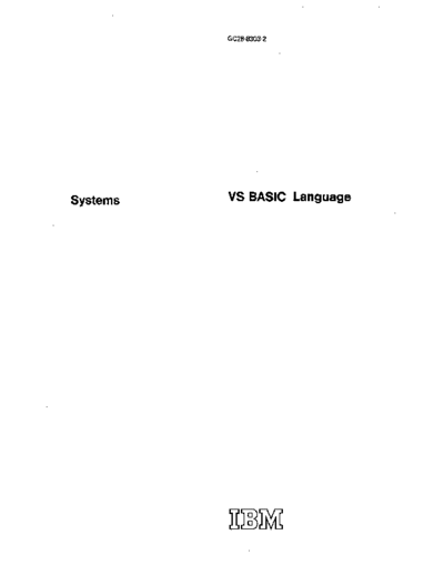 IBM GC28-8303-2 VS Basic Dec76  IBM 370 basic GC28-8303-2_VS_Basic_Dec76.pdf