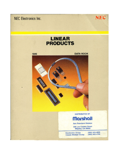 NEC 1986   Linear Products  NEC _dataBooks 1986_NEC_Linear_Products.pdf
