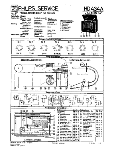 Philips hd 434 a  Philips Historische Radios HD434A hd 434 a.pdf