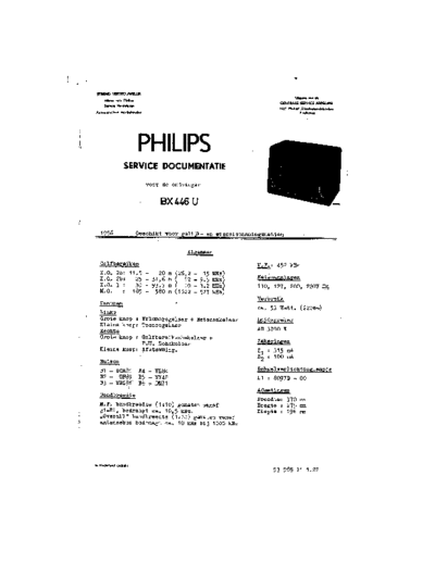 Philips BX446U  Philips Historische Radios BX446U BX446U.pdf