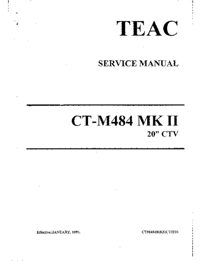 teac CT M484AMKII  teac TV CT_M484AMKII.PDF