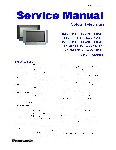 panasonic TX-32PS11D EU SVC  panasonic TV TX-32PS11D_EU_SVC.zip