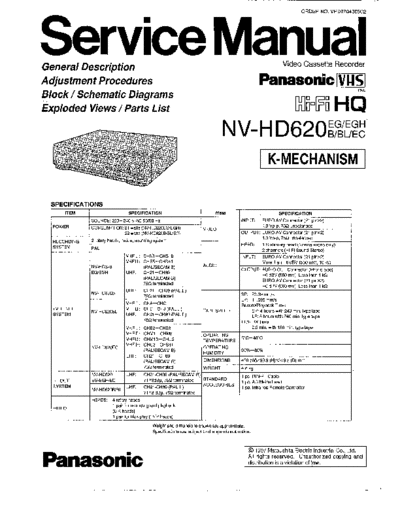 panasonic NV-HD620EG EU SVC  panasonic Video NV-HD620 NV-HD620EG_EU_SVC.zip