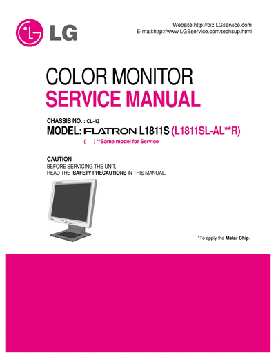 LG L1811S ch.CL-43  LG Monitors L1811S LG_L1811S_ch.CL-43.zip
