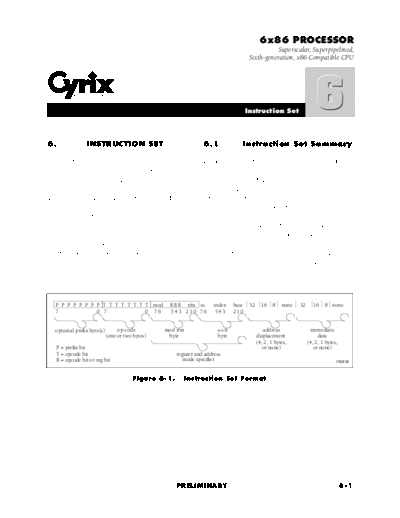 cyrix M1-6  cyrix Cyrix 6x86 Datasheet M1-6.pdf