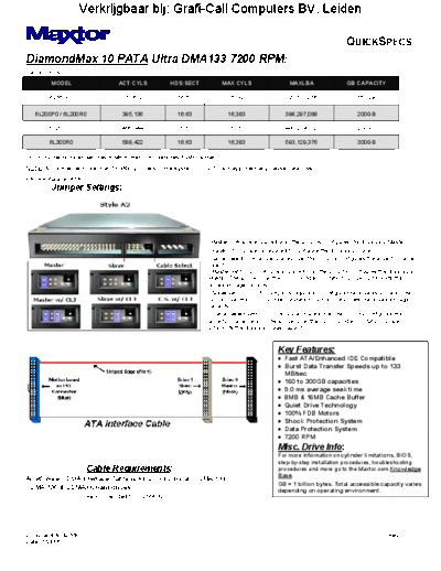 maxtor 6L200R0  maxtor Maxtor 6L200R0.PDF