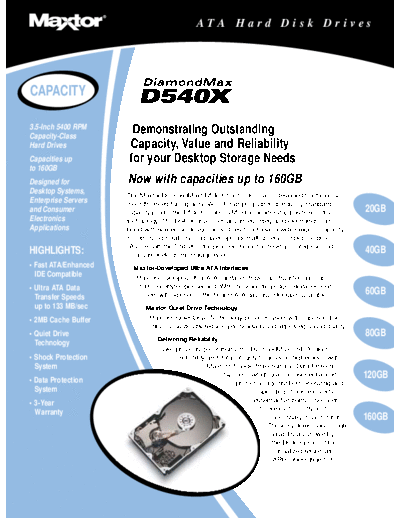maxtor D540X  maxtor Maxtor D540X.PDF