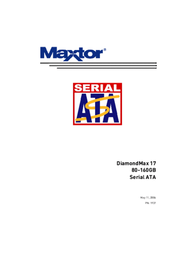 maxtor DiamondMax 17  maxtor Maxtor DiamondMax 17.PDF