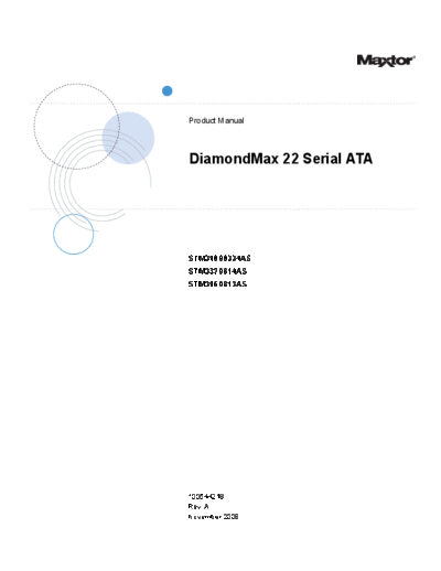 maxtor DiamondMax 22 SATA  maxtor Maxtor DiamondMax 22 SATA.PDF